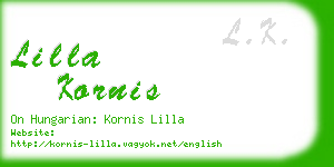lilla kornis business card
